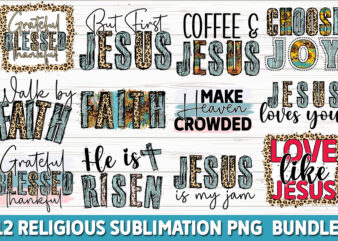 Religious Sublimation PNG Bundle