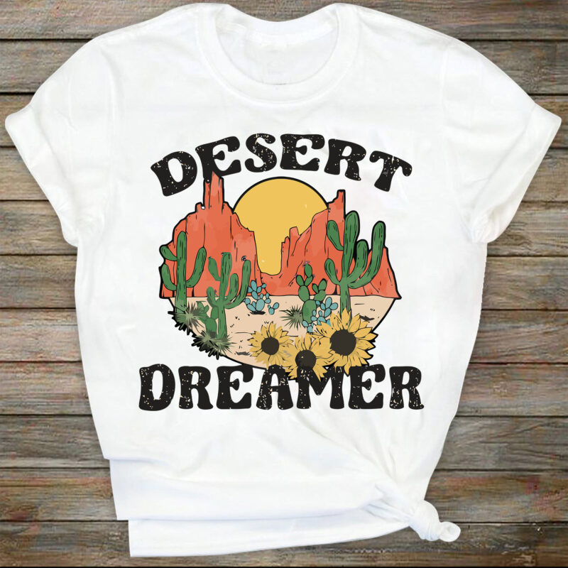 Desert Dreamer Sublimation Design PNG Digital Download Printable Retro Adventure Snake Cactus Aztec Western Southern Country Vibes Boho