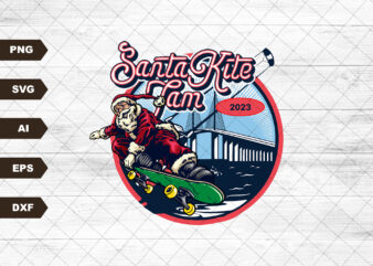 Santa kite jam Sublimation/Digital Download/Waterslide/Digital Graphic/Christmas
