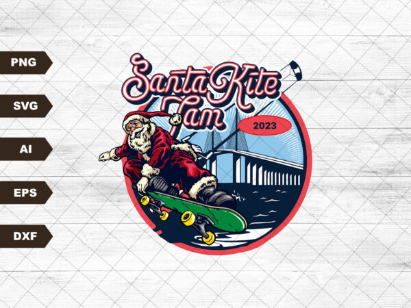 Santa kite jam sublimation/digital download/waterslide/digital graphic/christmas Santa kite jam sublimation/digital download/waterslide/digital graphic/christmas
