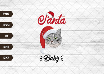 Santa Baby PNG, Christmas Sublimation Designs, Christmas Png, Santa Claus Png, Retro Christmas Png, Lightning Bolt Png, Holiday, Retro PNG