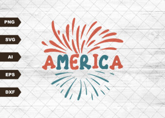 America SVG, Retro America svg PNG Sublimation, 4th Of July SVG, July 4th Svg, Groovy Independence Day Svg, Patriotic Svg t shirt vector