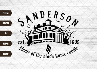 Sanderson Est. 1963 SVG, Witch Museum svg, Hocus Pocus Sanderson Crewneck, Sanderson Halloween svg, Fall svg, Witch Shirt