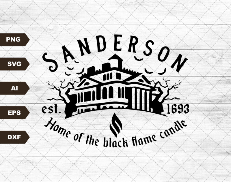 Sanderson Est. 1963 SVG, Witch Museum svg, Hocus Pocus Sanderson Crewneck, Sanderson Halloween svg, Fall svg, Witch Shirt