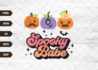 Spooky Babe Toddler Shirt, Cute Fall Girls Shirt, Toddler Youth Fall Tee, Retro Onesie®, Spooky Babe Girls