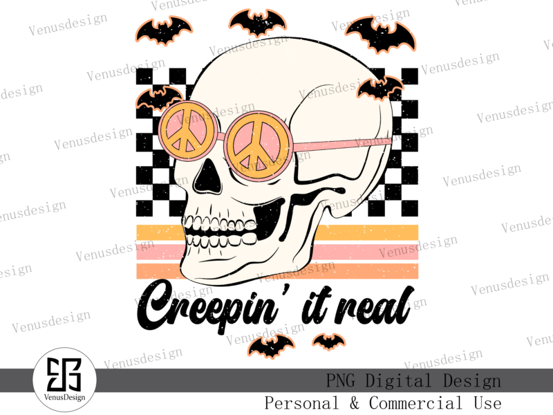 Retro Halloween Sublimation Design