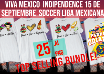 Mexican Independence 5 de mayo 5 de Drinko Aztec Soccer Liga Mexicana Bundle t shirt designs for sale