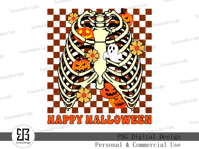 Retro Halloween Sublimation Design