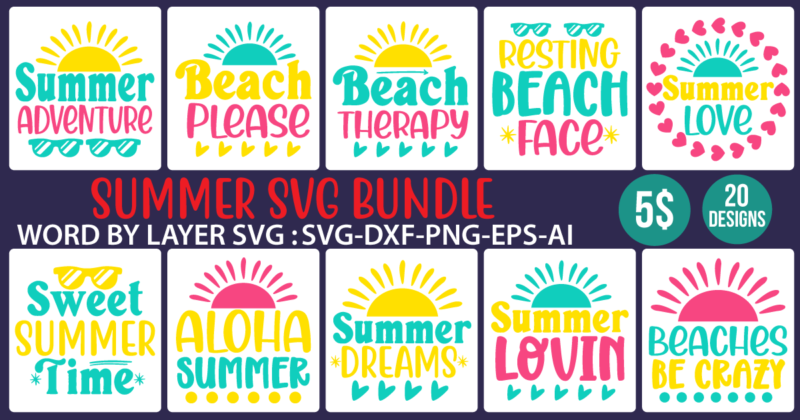 Summer Svg Bundle ,Summer Beach Bundle SVG, Beach Svg Bundle, Summertime, Funny Beach Quotes Svg, Salty Svg Png Dxf Sassy Beach Quotes Summer Quotes Svg Bundle,Holiday Truck Svg, Truck Svg