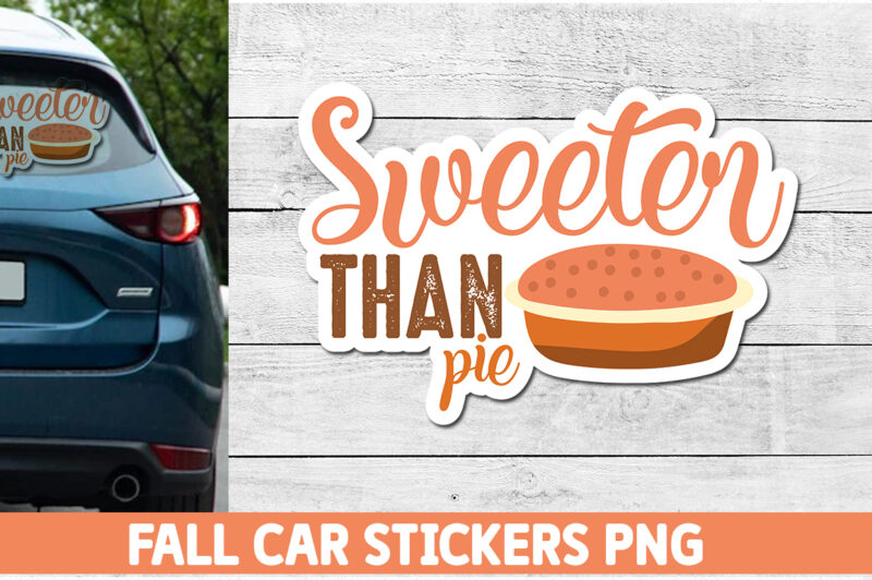 Fall Car Stickers PNG Bundle