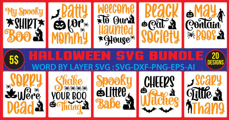 Halloween SVG Bundle ,Trick or treat t-shirt design , boo! t-shirt design , boo! sublimation design , halloween t shirt bundle, halloween t shirts bundle, halloween t shirt company bundle,