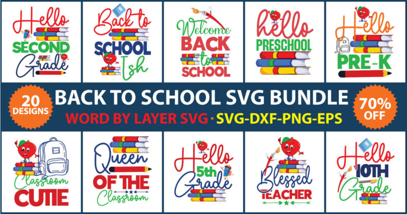 Back to School Vector t-shirt design, Back to school design, Back to school svg bundle,Back to school shirts svg bundle,first day of school svg,teacher svg,happy back to school svg,Back to
