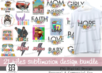 21 Files Sublimation Design Bundle