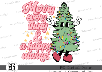 Christmas Quotes And Tree Sublimation