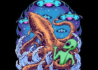 Alien vs octopus