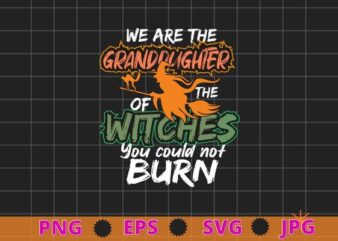 We Are the Granddaughters Of The Witches You Could Not Burn Shirt design svg