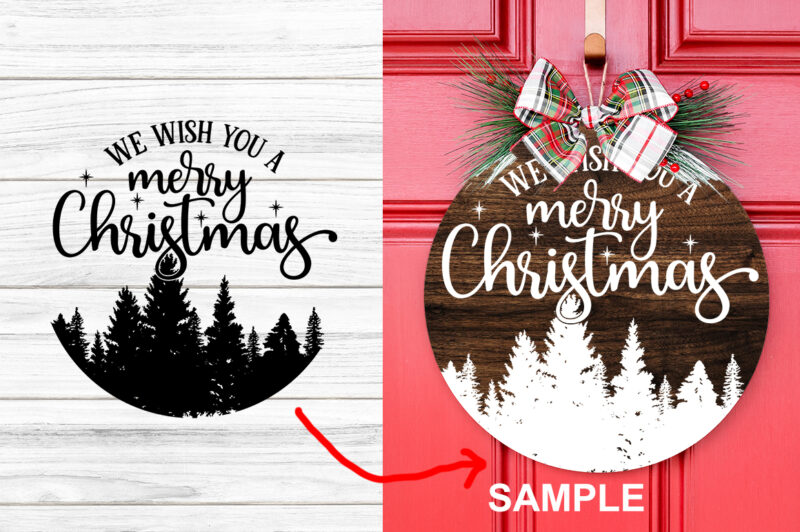 Christmas Round Sign SVG Bundle