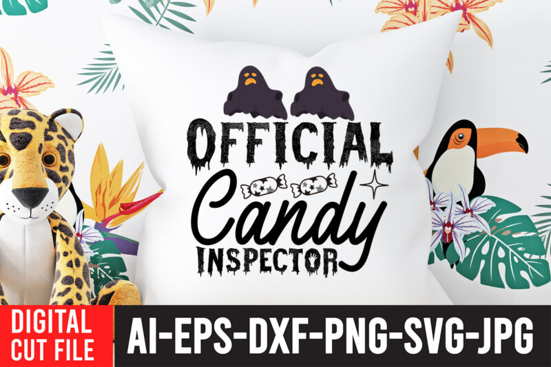 Official Candy Inspector SVG Cut File , Halloween SVG Design , Halloween SVG Bundle , Halloween SVG Design Bundle , Halloween Bundle , Scary SVG Design , Happy Halloween ,