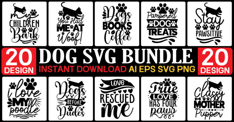 Dog Svg Mega Bundle,Dog Mom SVG Bundle, Dog Mom SVG, Paw SVG, Dog Lover Svg, Fur Mom Svg, Pawsitive Svg, Puppy Svg, Dog Sayings, Dog Clipart, Files for Cricut,Dog svg