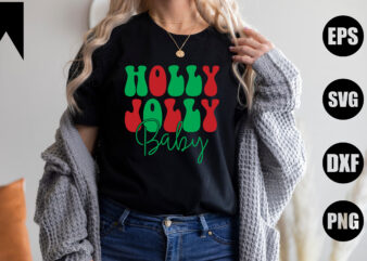 Holly jolly baby graphic t shirt
