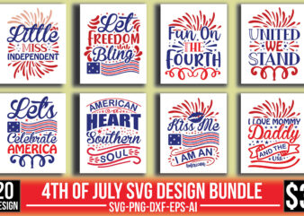 4Th Of July Svg Design Bundle