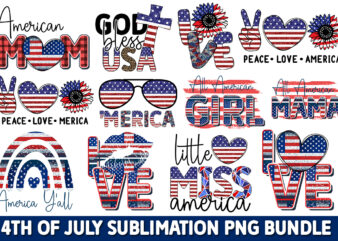 4th of July Sublimation PNG Bundle