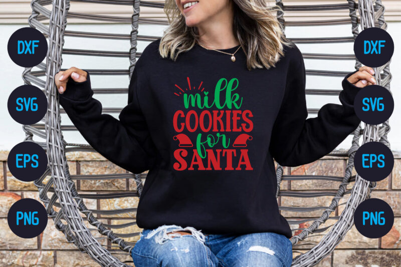 Milk cookies for santa