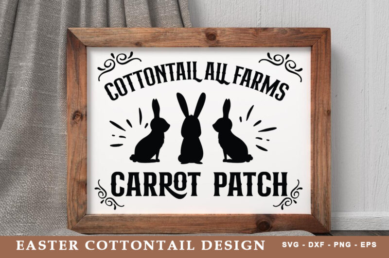 Vintage Cottontail SVG Bundle