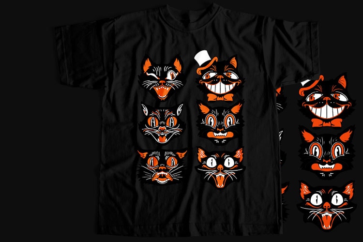 10 Best Selling Halloween T-Shirt Design Bundle For Commercial Use