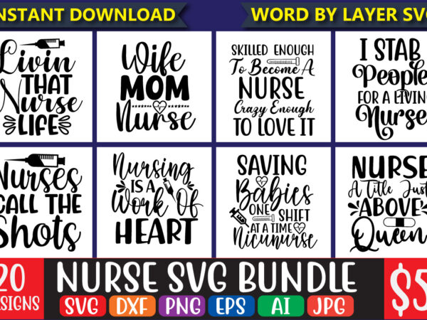 Nurse svg bundle, png, scrubs, superpower, registered nurse, stethoscope, digital file, sticker,nurse bundle svg, nurse quotes svg, doctor svg, nurse svg heart, superhero, nurse life, stethoscope, cut files for cricut, T shirt vector artwork