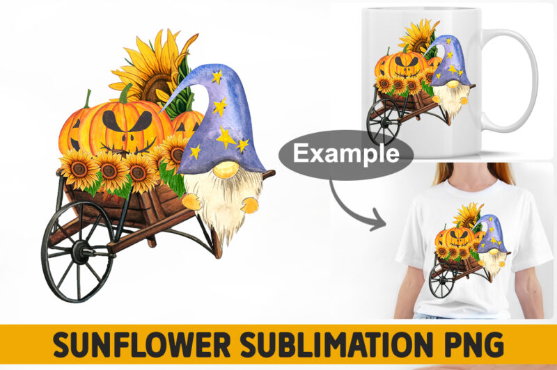 Halloween Sunflower Sublimation Bundle