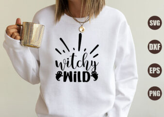 Witchy wild t shirt design for sale
