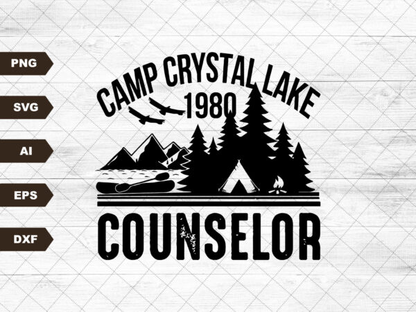 Jason voorhees friday the 13th camp crystal lake counselor tshirt | horror shirt | 80s horror movie