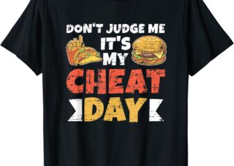Funny Fast Food Bodybuilder Gym Athlete Gift Cheat Day T-Shirt CL