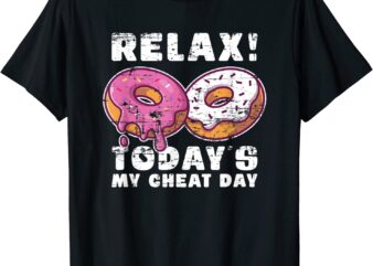 Bodybuilding Food Diet Funny Donut Workout Cheat Day T-Shirt CL