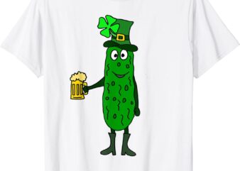 Smiletodaytees Funny St. Patrick’s Day Pickle Shirt CL
