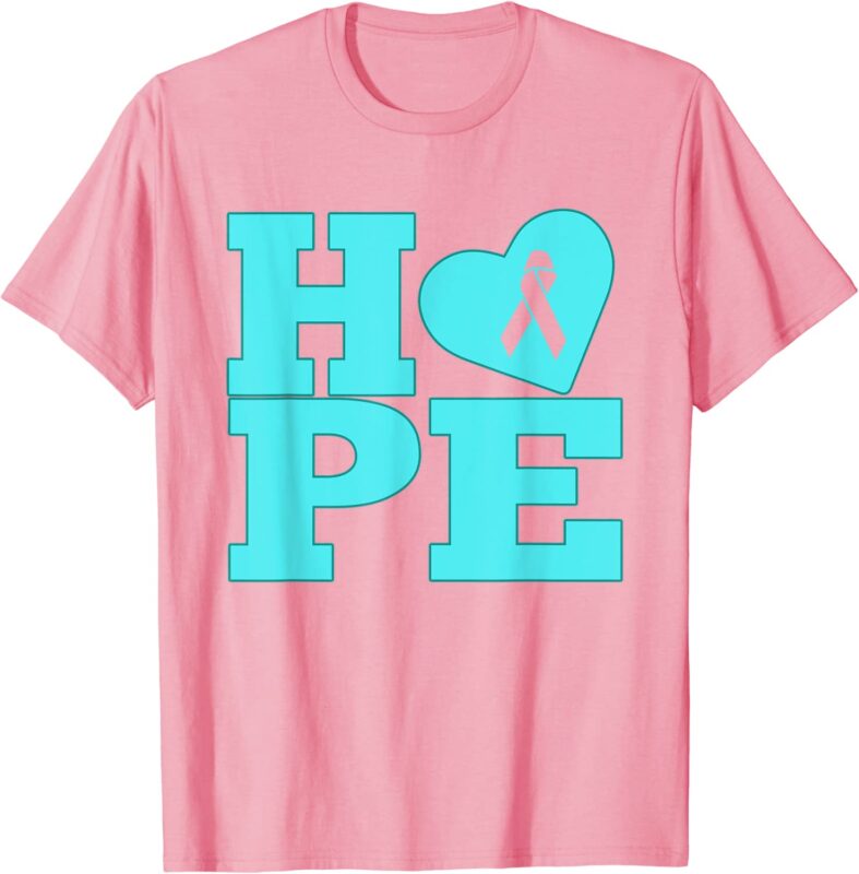 Uplifting Breast Cancer T-Shirt - Hope and Love CL - Buy t-shirt designs