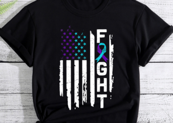Suicide Prevention Awareness Tees American Flag Distressed