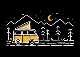 Adventure Car t shirt vector