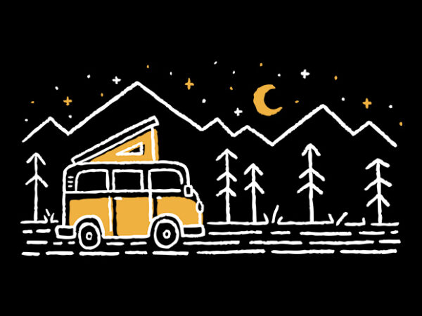 Adventure car t shirt vector