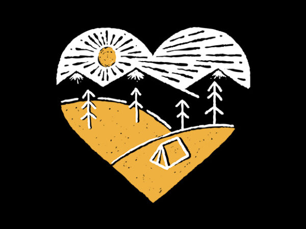 Camp lover t shirt vector file