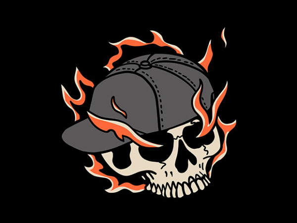 Death cool t shirt vector illustration