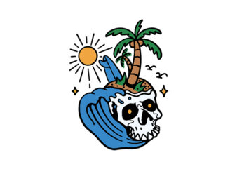 Death Summer t shirt vector illustration