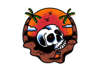 Death Summer t shirt vector illustration