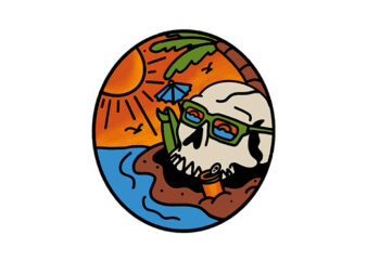 Death Summer t shirt vector illustration