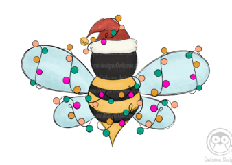 Bee Christmas Sublimation t shirt template