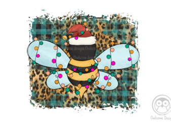 Bee Christmas Sublimation t shirt template