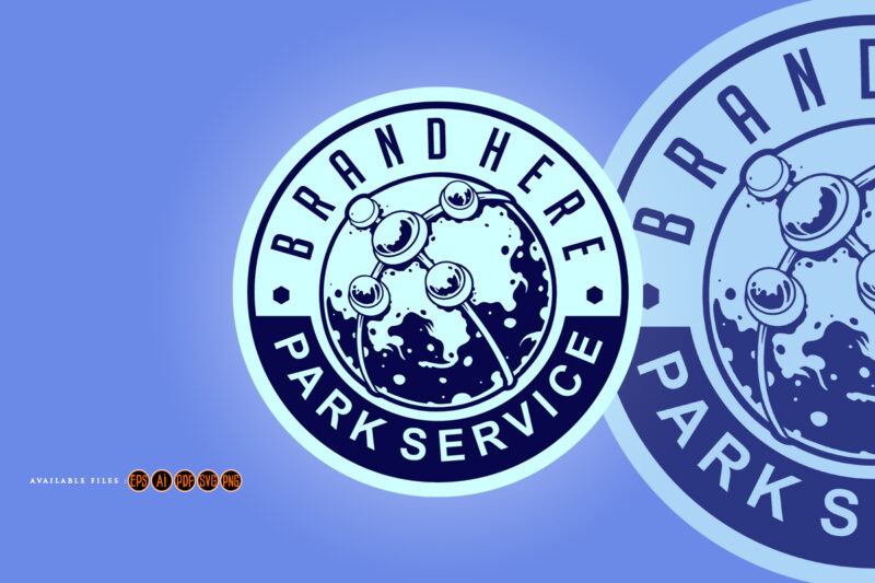 Brand logo park service svg