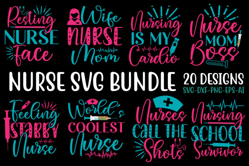 Nurse t-shirt design bundle,Nurse Bundle, Nurse Quotes , Doctor , Nurse Superhero, Nurse Heart, Nurse Life, Stethoscope, Cut Files For Cricut, Silhouette,Nurse Svg Bundle, Nursing Svg, Medical svg, Nurse Life,