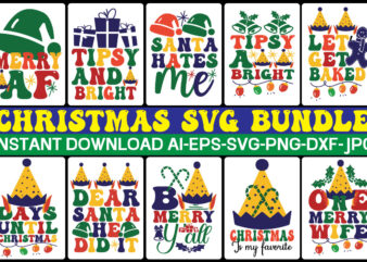 Christmas svg bundle,Funny Christmas Svg Bundle, Funny Quotes Svg, Christmas Quotes Svg, Christmas Svg, Santa Svg, Snowflake Svg, Decoration, Png, Svg, Dxf, Eps Christmas SVG Bundle, Christmas SVG, Merry Christmas